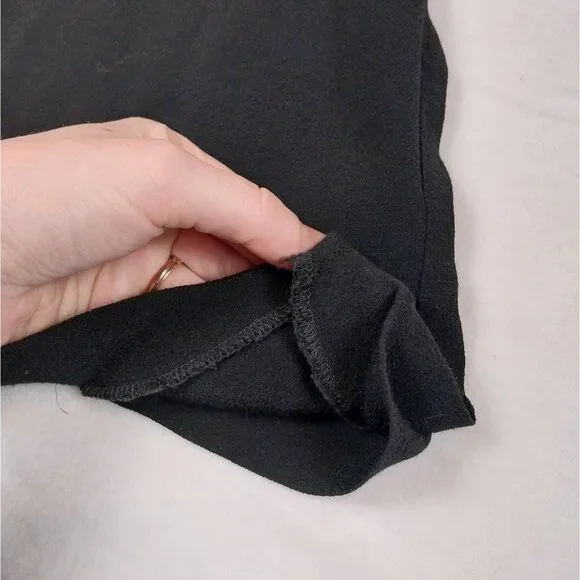 Madewell Star Night Wide Leg Black Romper Jumpsuit Sz XXS - Picture 11 of 14